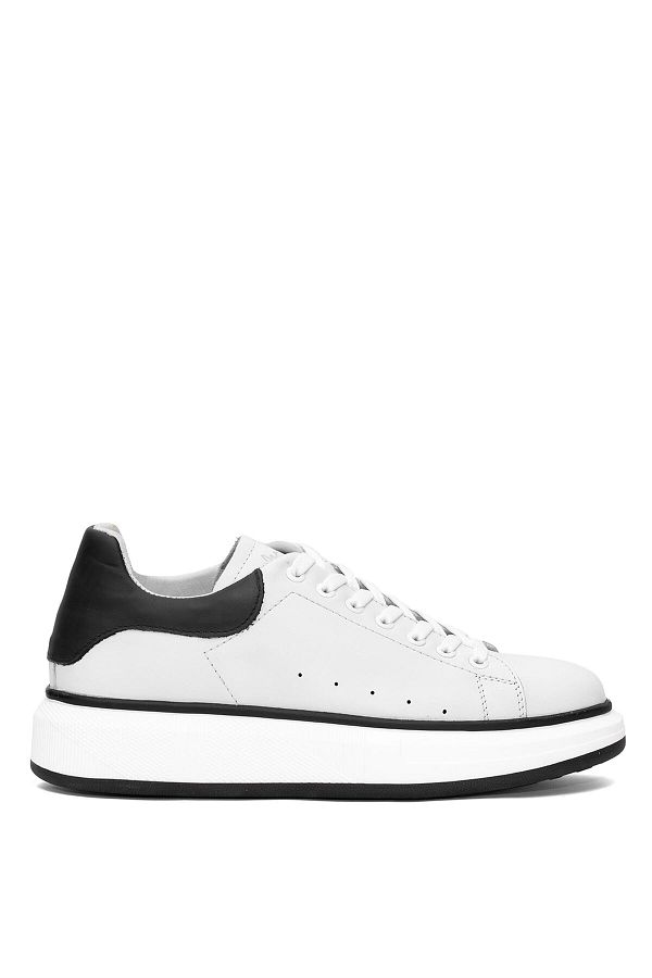 MARCOMEN-152-21028 Men's Genuine Leather Casual Shoes Off White 1