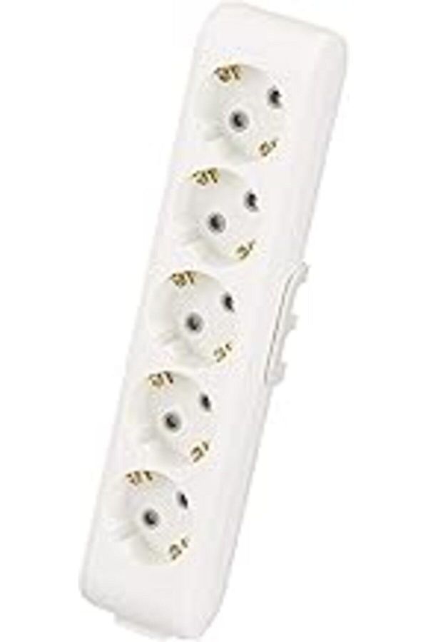 NcK-Multi-Let Five Socket Grounded Terminal Child Proof 1