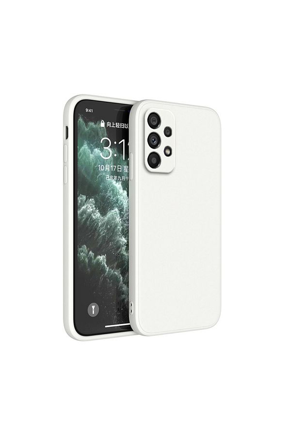Choice-Samsung A05s WHITE Square Liquid Silicone Case For Samsung Galaxy A55 A35 A25 A15 A05 A05S A54 A34 A 1