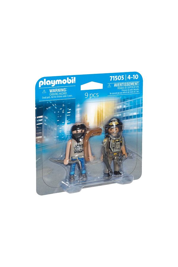Playmobil-Playmobil-SET 2 FIGURINE POLITIST CU HOT 1