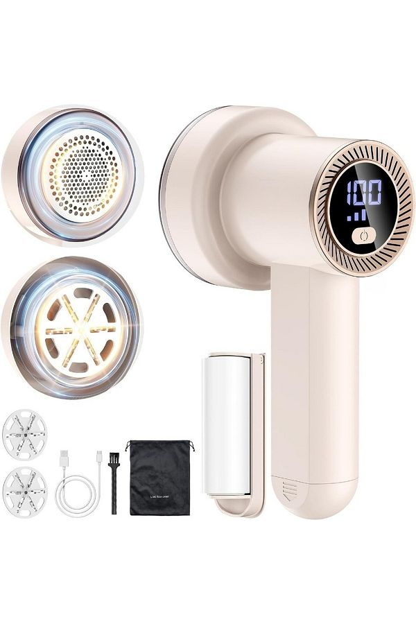 COOYA-Rechargeable Fabric Shaver LED Display, Efficient Versatile Lint Remover with 3 Blades for Home 1