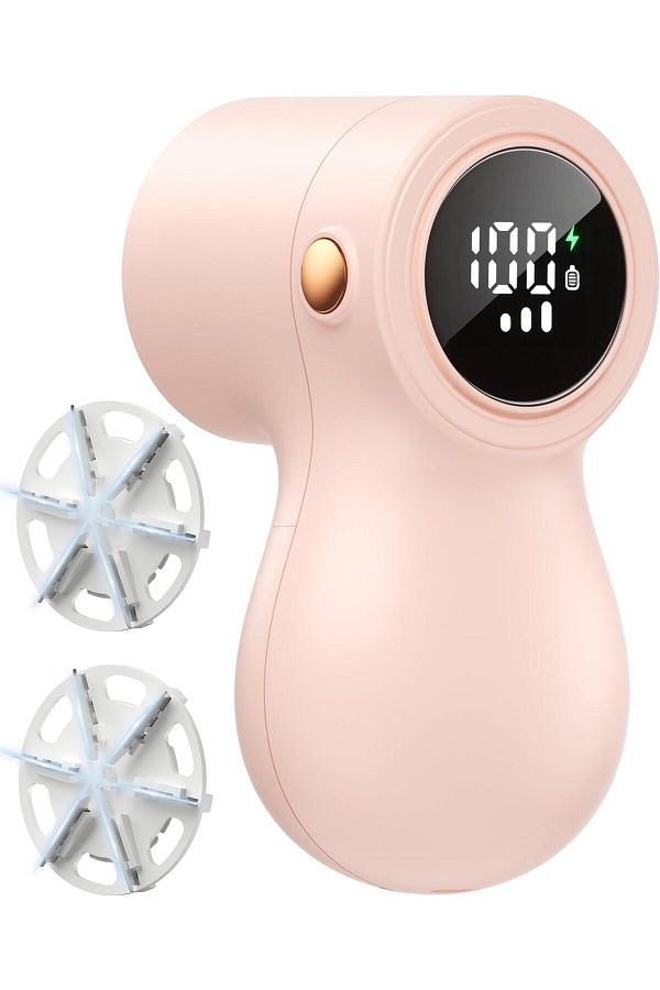 COOYA-Rechargeable Fabric Shaver, Fast and Smart Lint Remover with 3 Replaceable Blades 1