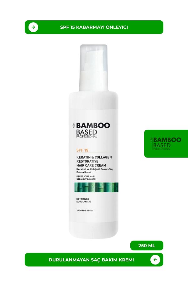 Bamboo Based Professional-Spf 15 Anti-Frizz Leave-In Conditioner 250ml 1