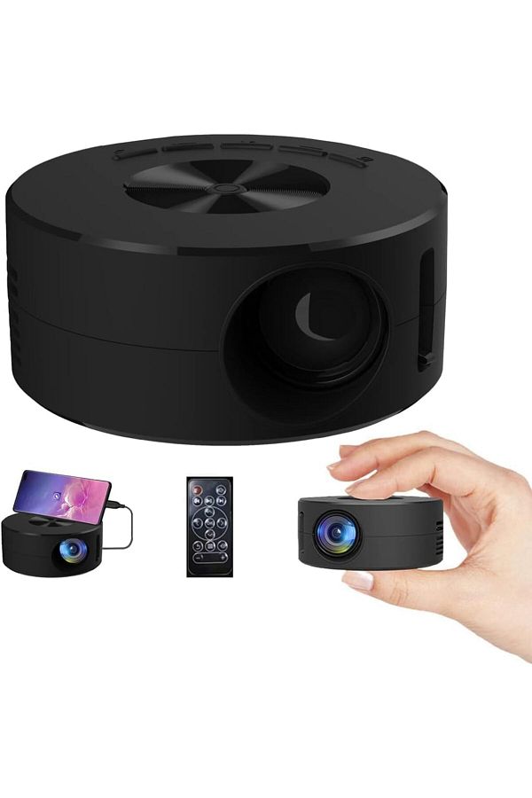 COOYA-Portable Mini Projector, 1080P Support, Video Projector Compatible with Android/iOS/USB 1
