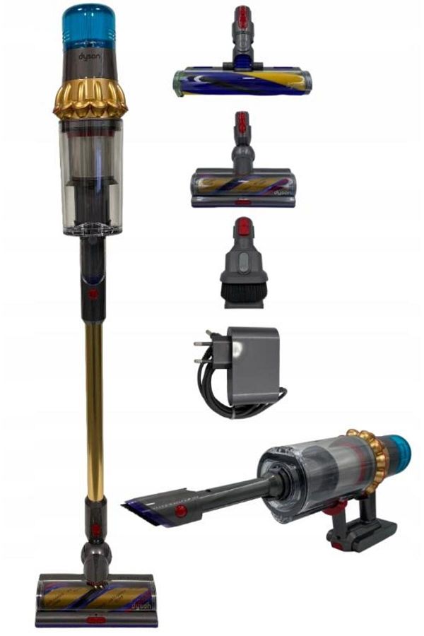 DYSON-Aspirator vertical Dyson V15 Detect Absolute 2023, 660 W, 0.7 L, Autonomie 60 min (Gri/Auriu) 1