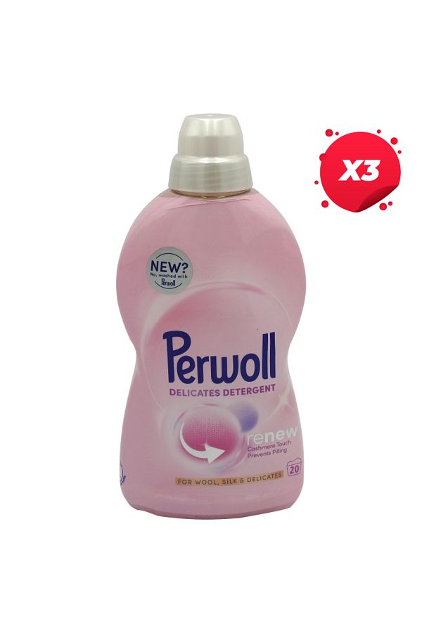 Perwoll-X3 - PERWOLL LIQUID DETERGENT 1L DELICATES WOOL RENEW 20 WASHES 1