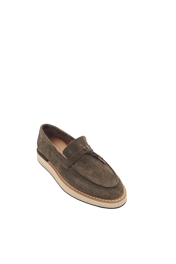 aayak&kabımofficial-Comfortable and Stylish Genuine Leather Suede Women's Loafer – Saraç Embroidered Eva Sole 1