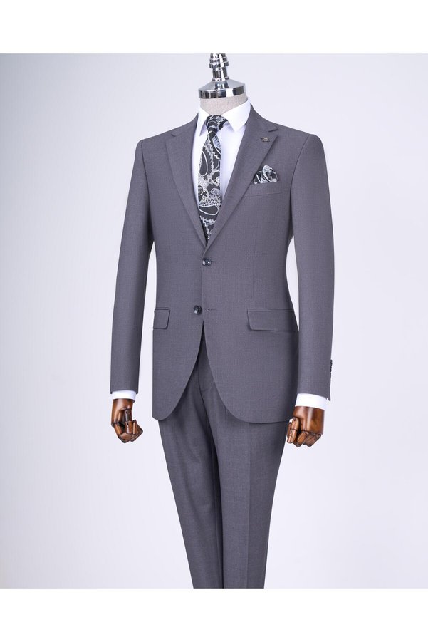 TerziAdemAltun Slim Fit Jacket Pants Suit Anthracite T13596
