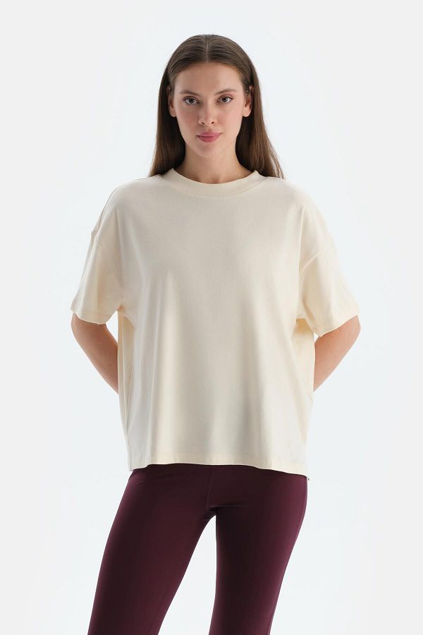 Dagi-Εκρού Γυναικείο T-Shirt 1