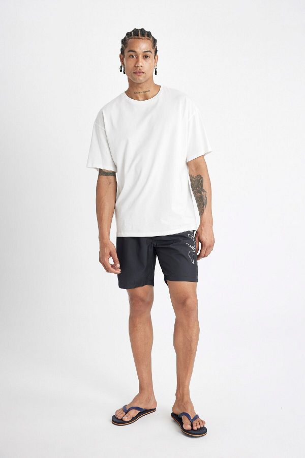 DeFacto-Short Size Regular Fit Sea Shorts - Lined B7255ax24hs 1