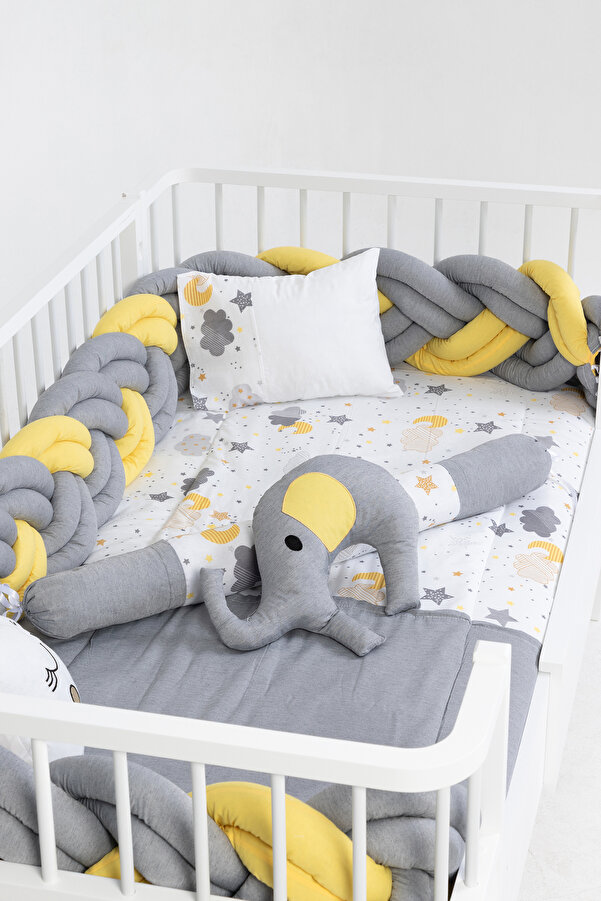 Cozibo Montessori Karyola Uyku Seti 6'lı Örgü 90x190, 100x200 cm