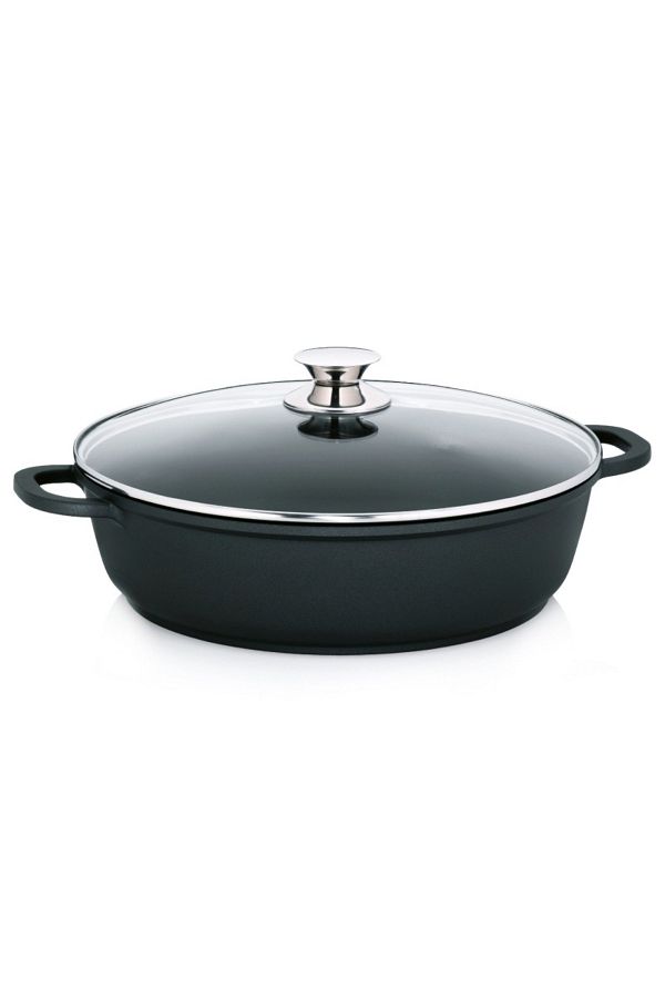 KELA Keck Lang-Round tray with lid 36 cm KERROS 1