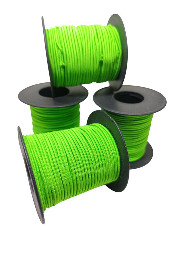 PARACORD-1.5 mm Rubber String - 4 Spools (80 Meters Total) Firebird 1