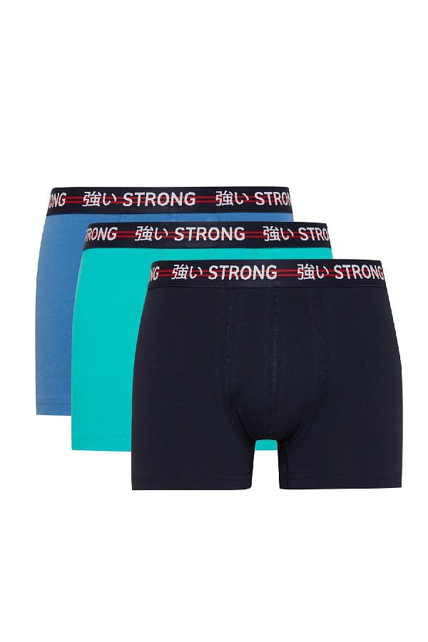 DeFacto-Regular Fit Basic 3-Piece Boxer C3280Ax24Wn 1