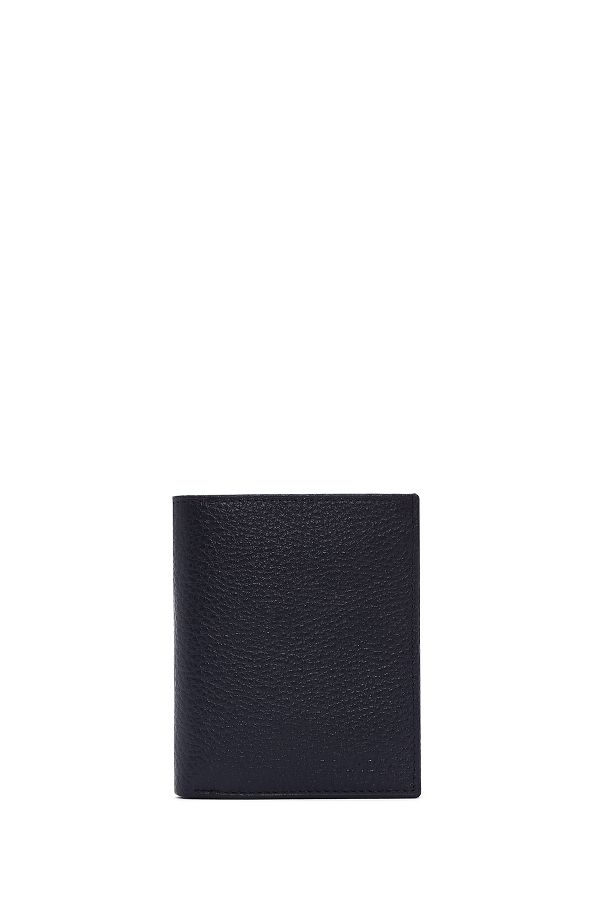 Derimod-Navy Blue Leather Men's Wallet - 000a2d3093ft 1