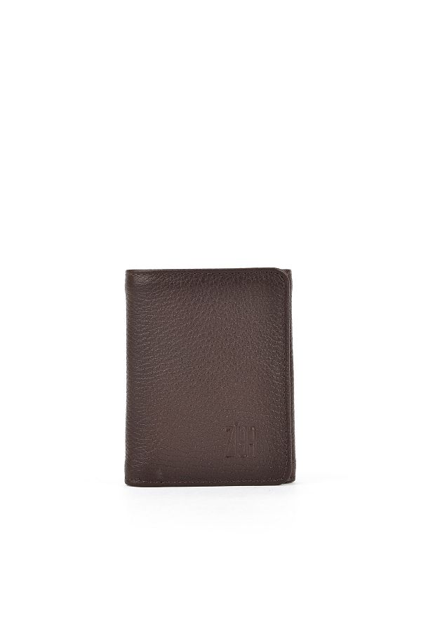 Ziya-Men's Genuine Leather Wallet 1519841 Zd05 Coffee Color 1