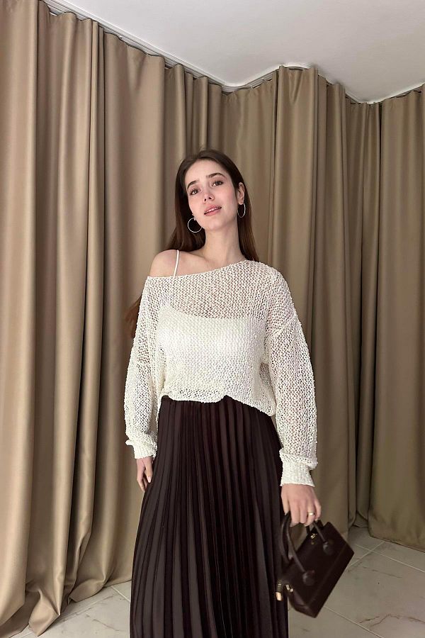 lizge giyim-Openwork Knitwear Design 1