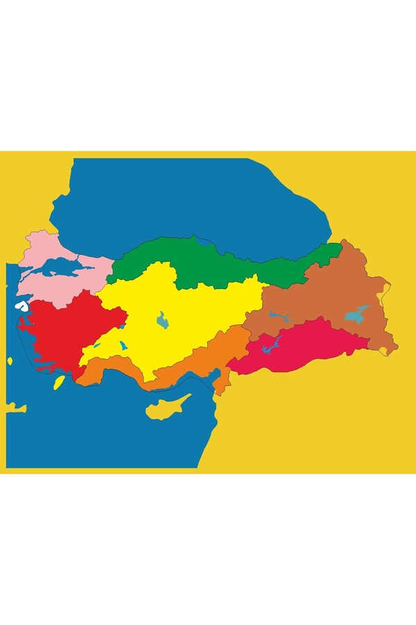 BALATOYZ Montessori Türkiye Bölgeler Haritası Kontrol Kartı