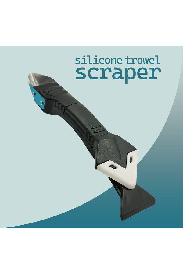 Generic-3-in-1 Silicone Caulking Tool Scraper and Sealant Remover with 5 Interchangeable Pads – 20cm 1