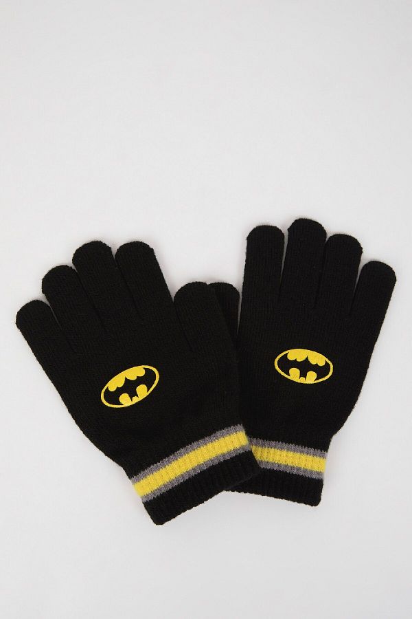 DeFacto-Rękawiczki chłopięce Batman Knitwear V1059A624Wn 1