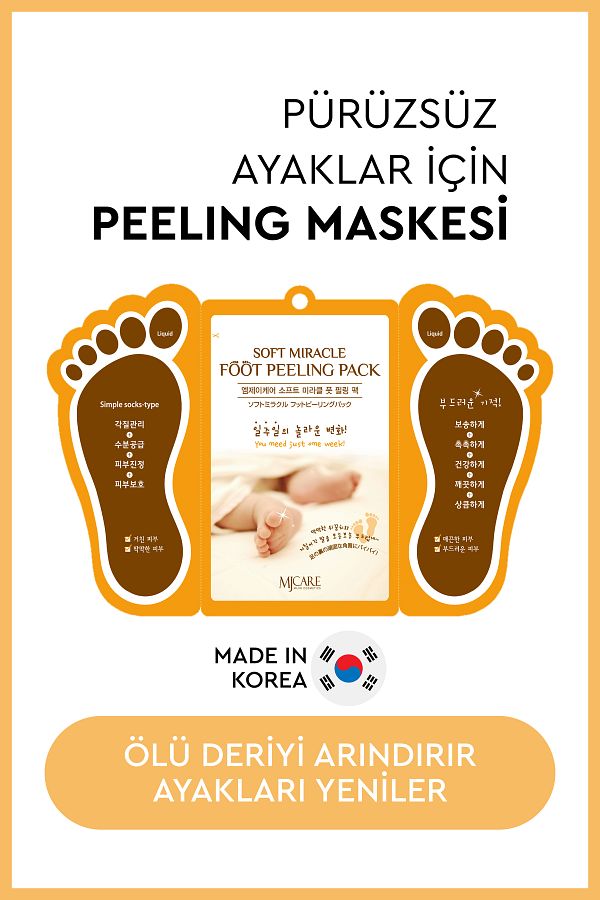 Mjcare-Miracle Foot Peeling Pack - Mjcare Sock Type Foot Peeling Mask 1