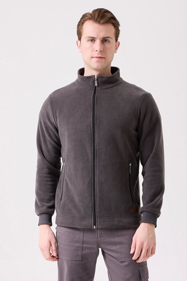 Kardelen İş Elbiseleri-Galanthus Fleece Coat Men's Zip-Up Warm Comfortable and Durable Winter Fleece 1