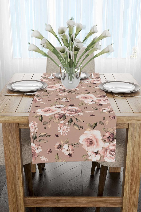 Cango Home-Yellow Ethnic Motif Abstract Patterned Digital Printed Runner Cgh1347-Rn 1