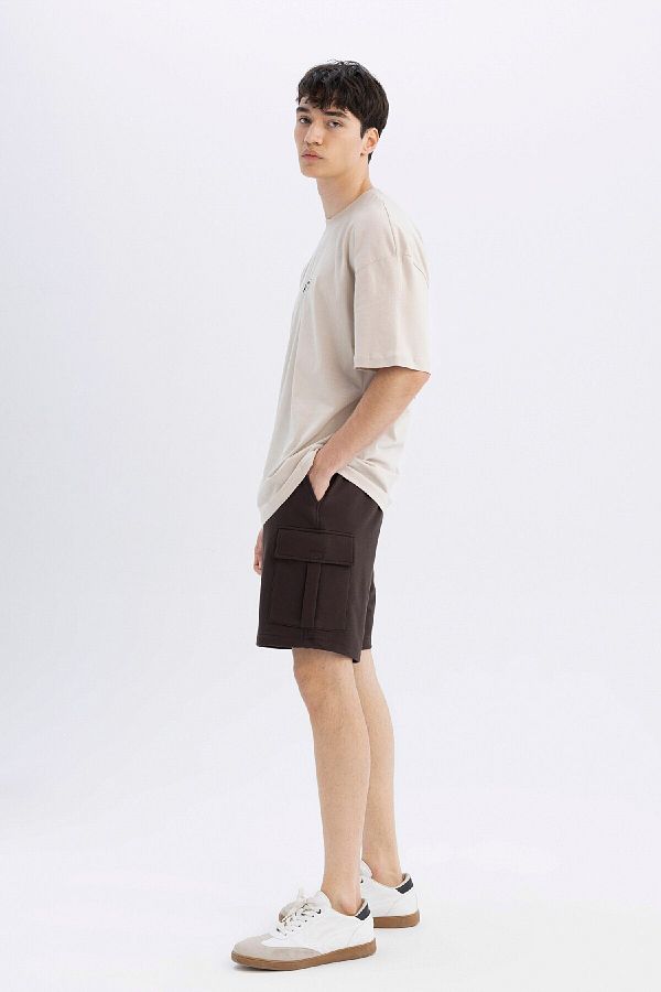 DeFacto-Regular Fit Cargo Pocket Bermuda Shorts - D0476Ax24Sm 1