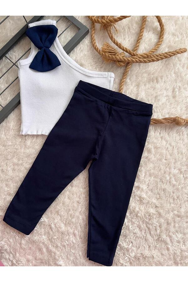 BAHNUR BEBEK ÇOCUK TAYT TEK KOL CROP SETi ALT ÜST TAKIM