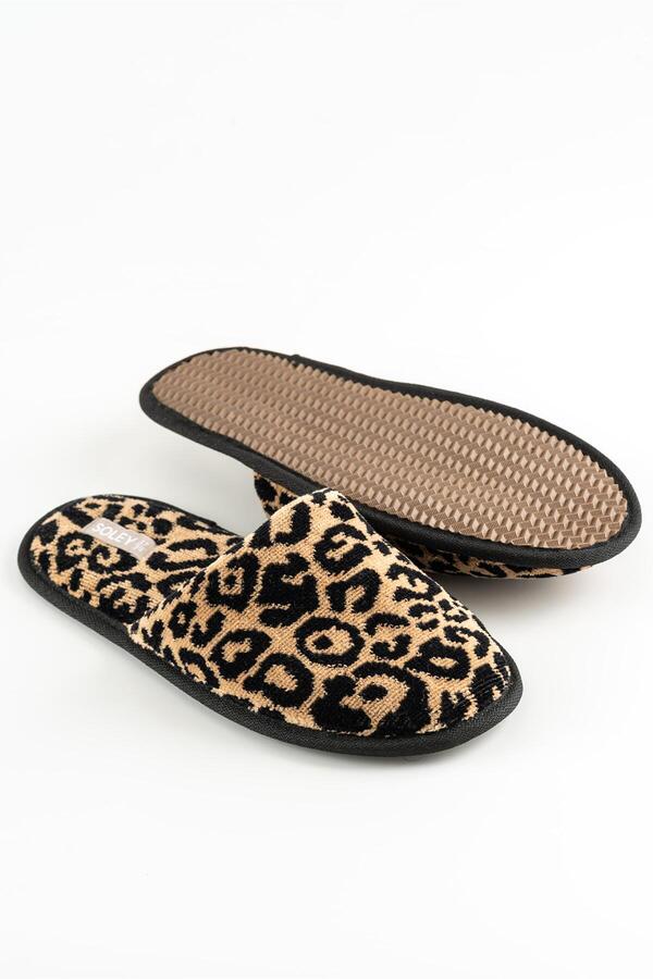 Soley-|   Panthera |   100% Cotton Towel Slippers 1