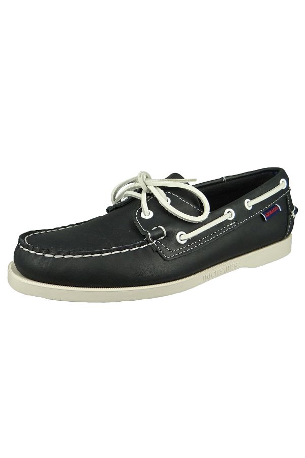 Sebago-Portland 7000H00 Herren Halbschuhe Segel-/Bootsschuhe Leder Blau 908 Blue Navy 1