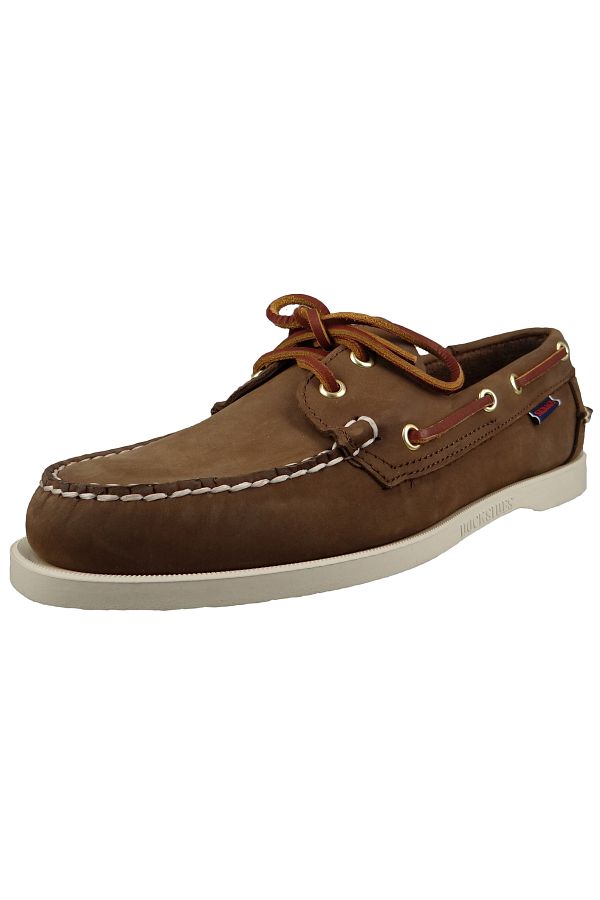 Sebago-Herren Segel-/Bootsschuhe Halbschuhe Docksides 7000GA0 Braun 901 Dk. Braunes Leder 1