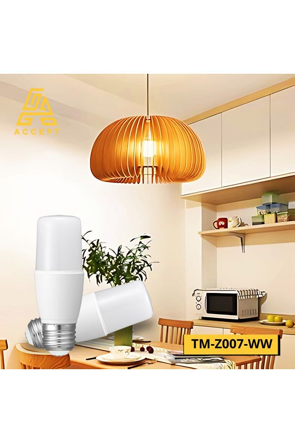 ACCEPT-7W LED Capsule Bulb with E27 Base, 3000K Yellow Light Color 1