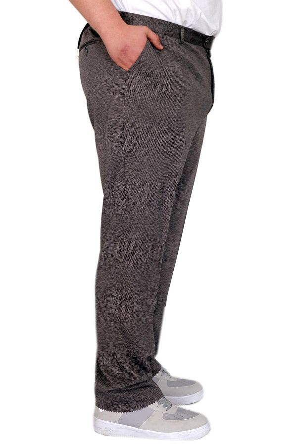 ModeXL-Pantaloni din stofă pentru bărbați de mărime mare Mode XL 21027 Gri 1