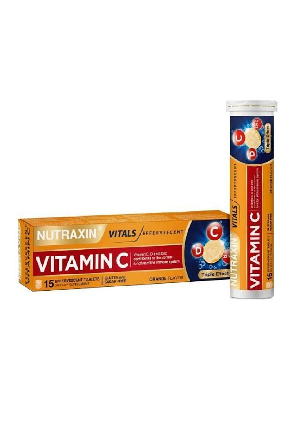 Nutraxin-Vitamin C and Zinc Effervescent Tablet - Set of 3 1