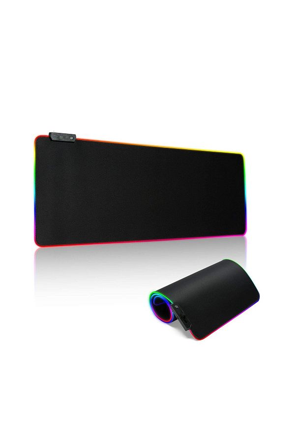 FlashHawk-Large RGB Gaming Mousepad with Nonslip Base 14 Kinds of RGB Lights Mode for Live Broadcasting 1