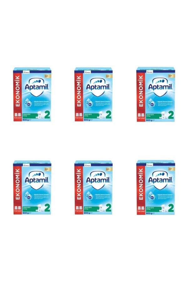Aptamil 2 Numara Bebek Sütü 900 gram X6 Adet