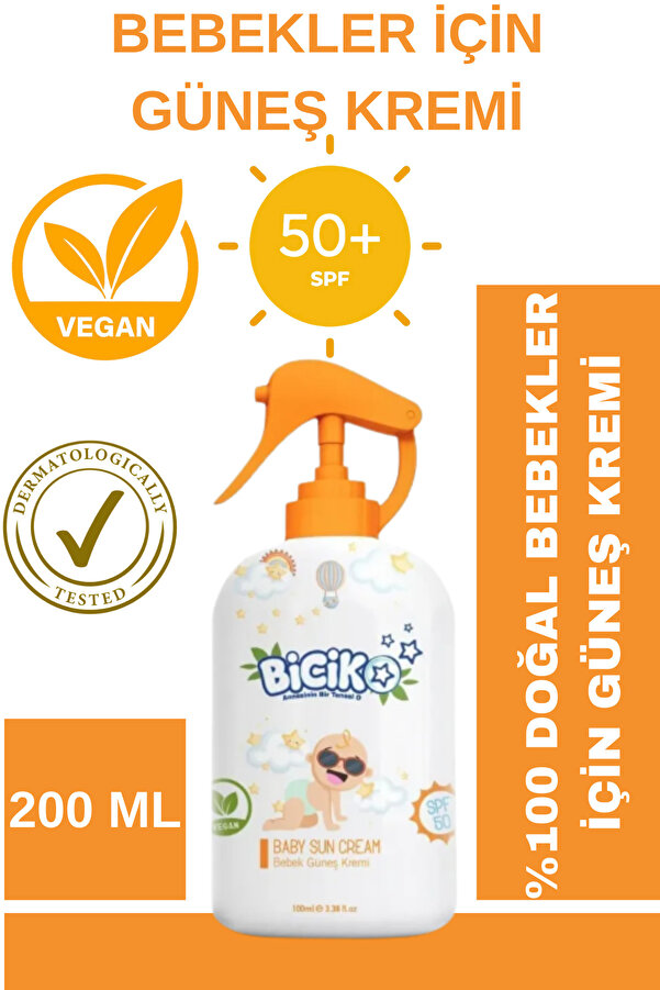 Biciko Güneş Kremi Sprey Başlık Organik Filtre 200ml