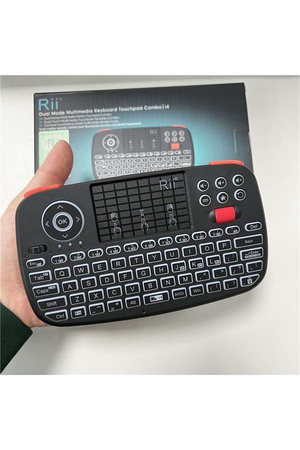 Choice-Rii-i4 English Rii I4 Dual Mode Keyboard, Bluetooth+2.4g With Touchpad,New Scroll Wheel Design,With 1