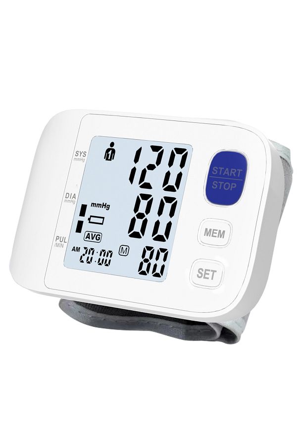 AIQUE-A04 Automatic Digital Wrist Blood Pressure Monitor LCD Sphygmomanometer Tonometer Tensiometer Heart 1