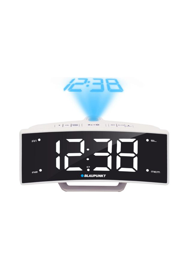 Blaupunkt-Blaupunkt CRP7WH Clock Radio, Projector, USB (White) 1
