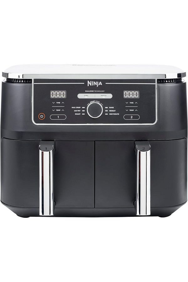 NINJA-Foodi MAX Dual Zone Air Fryer [AF400UK] 9.5L, 2 Drawers, 6 Functions, Grey 1