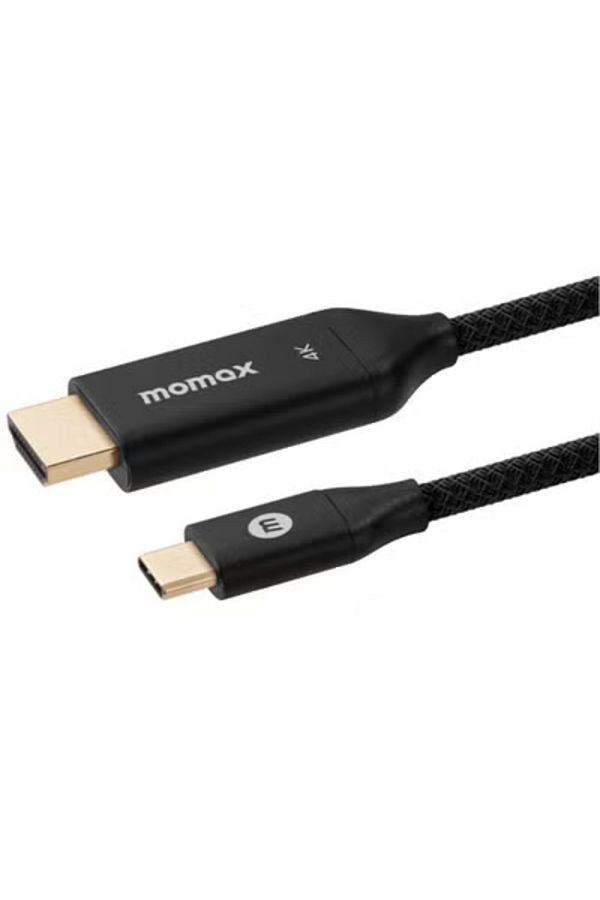 Momax-Momax Elite Link USB-C to HDMI 4K 2.0 Cable 2 Meter Bandwidth up to 18Gbps Connector Black 1