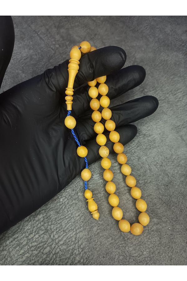 Mos Ticaret-Master's Work High-End Natural Boxwood Rosary with System 1