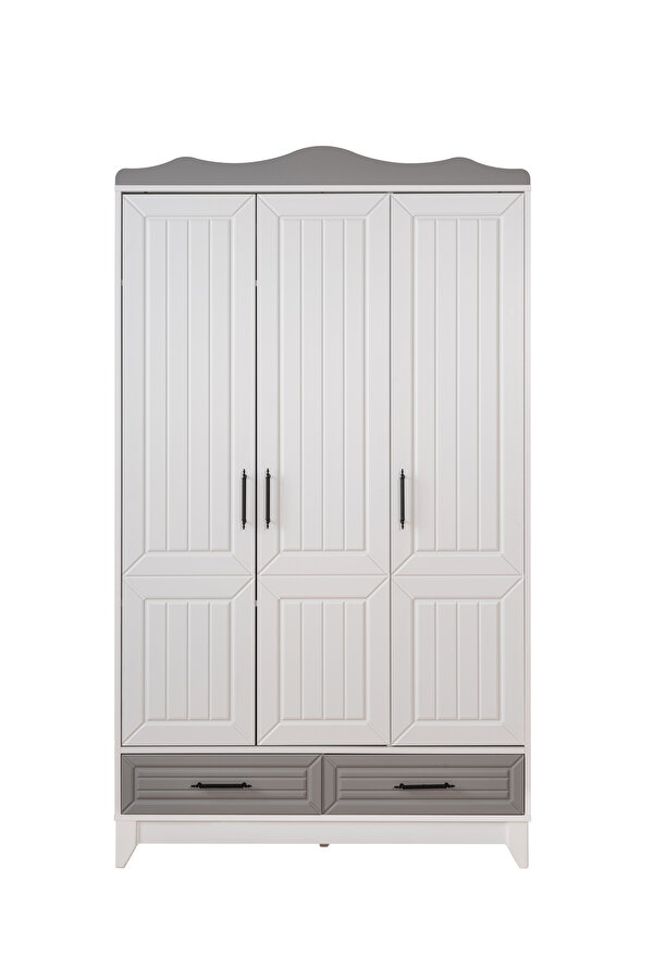 miracool Ottoman Grey 3 Kapılı Dolap / Gardrop