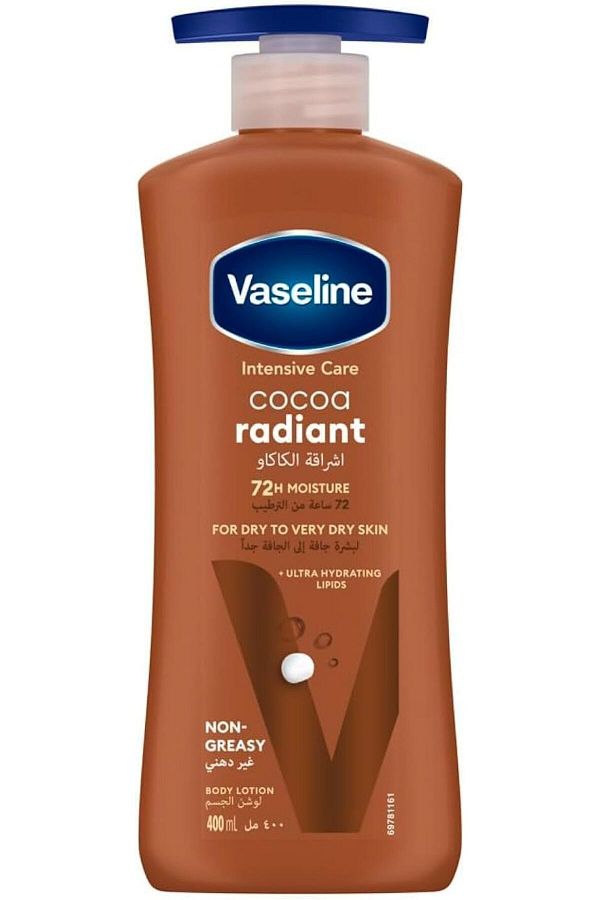 Vaseline-Intensive Care Body Lotion for Dry to Very Dry Skin, with Cocoa Extract, Fast Absorbing, 400ml 1