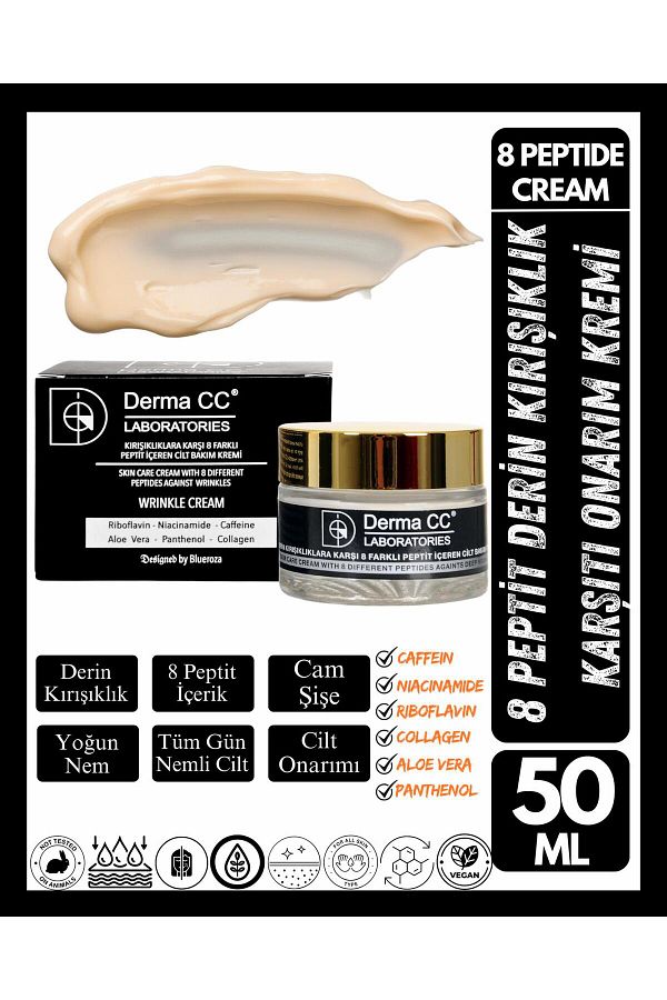 Derma CC LABORATORIES-50ml Deep Anti-Wrinkle Creams Shampoo Containing 8 Peptides 1