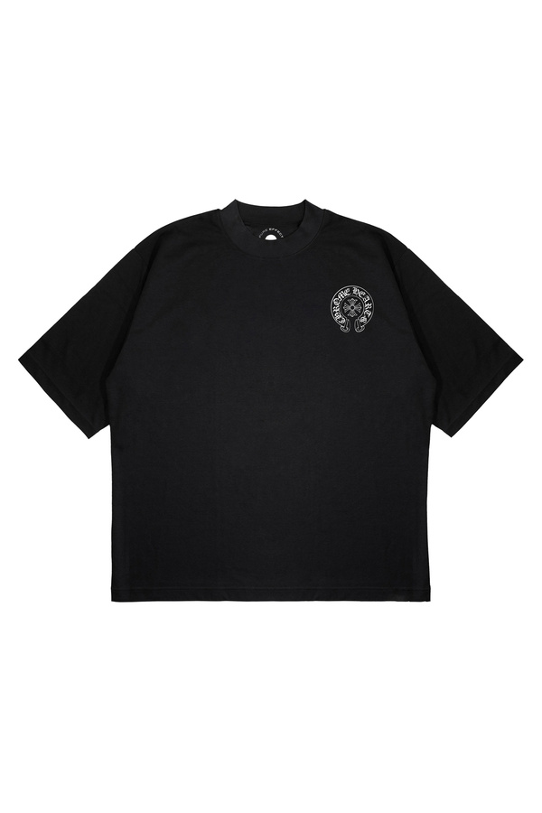 PURE EFFECT Unisex Oversized Chrome Hearts Baskili Printed Boxy Fit Thick Fabric (240gsm) T-shirt