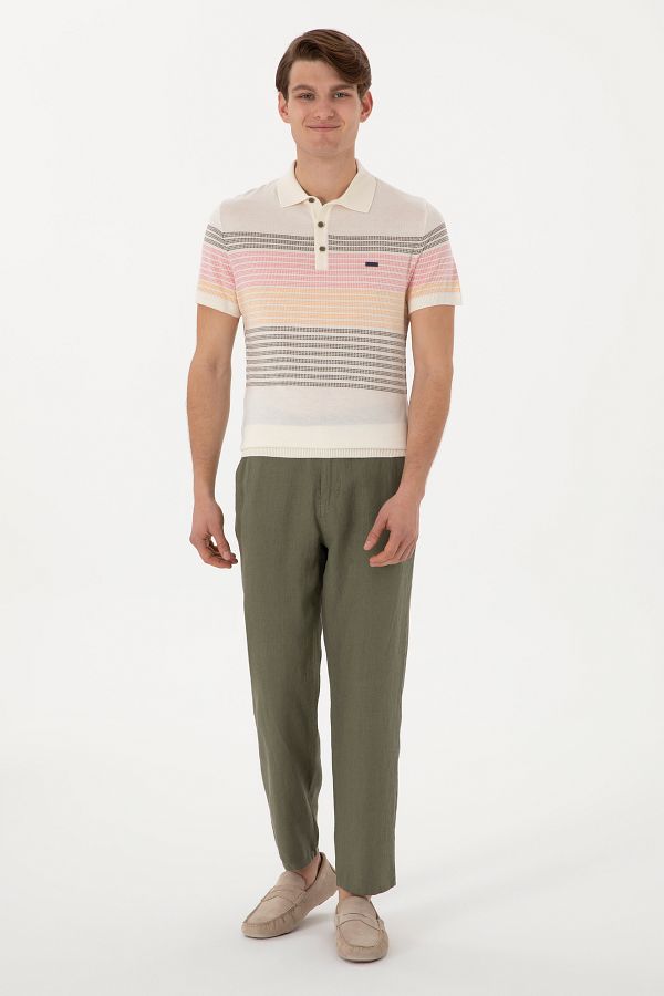 U.S. Polo Assn.-Men's Dark Khaki Canvas Trousers 50300193-Vr111 1