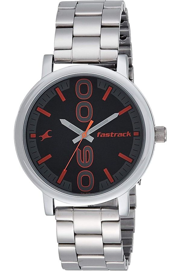 Generic-Fastrack Bold Black Dial Analog Watch For Men Nl38052Sm06 1